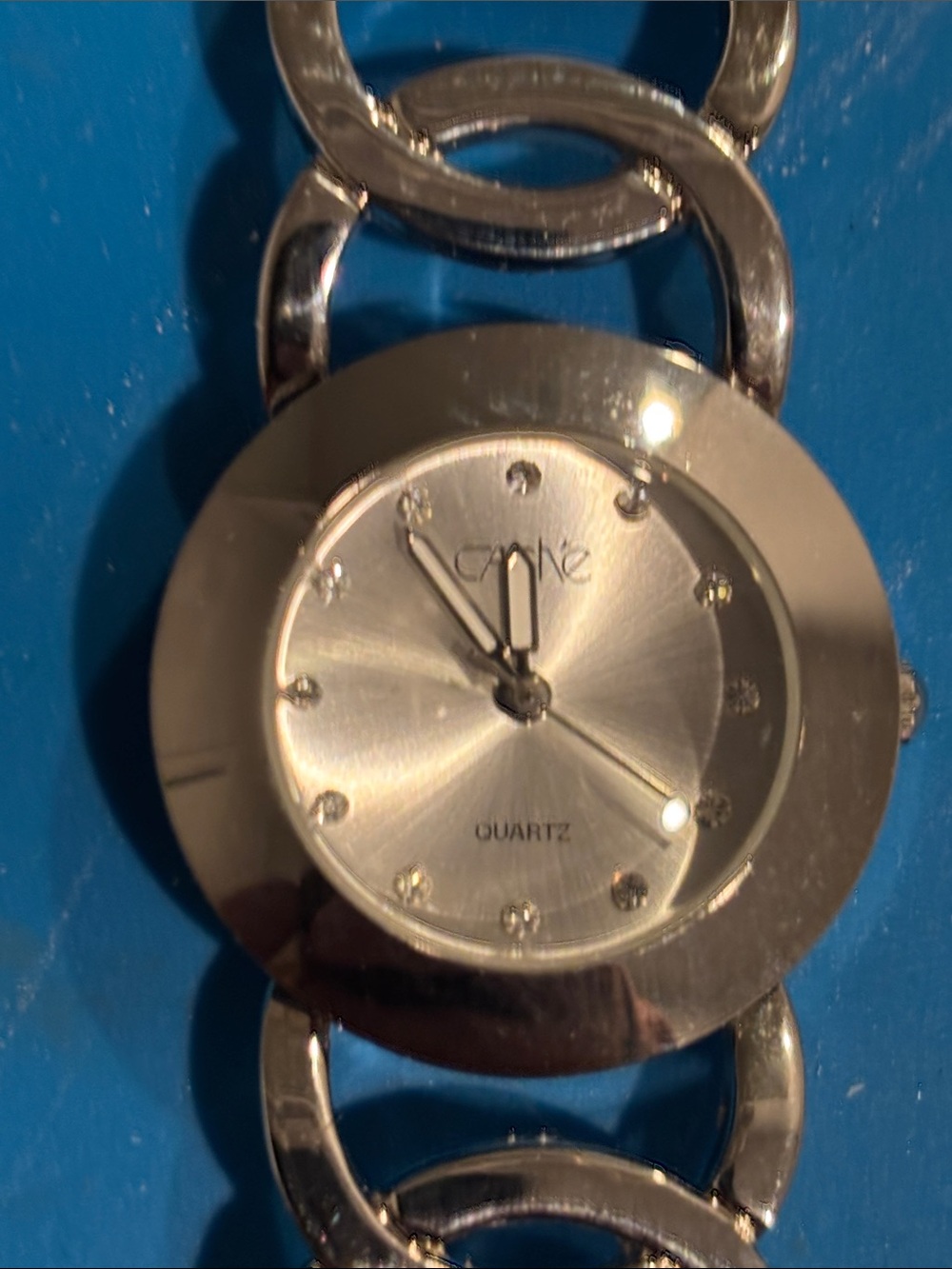 Silver-Tone Women's Bracelet Watch